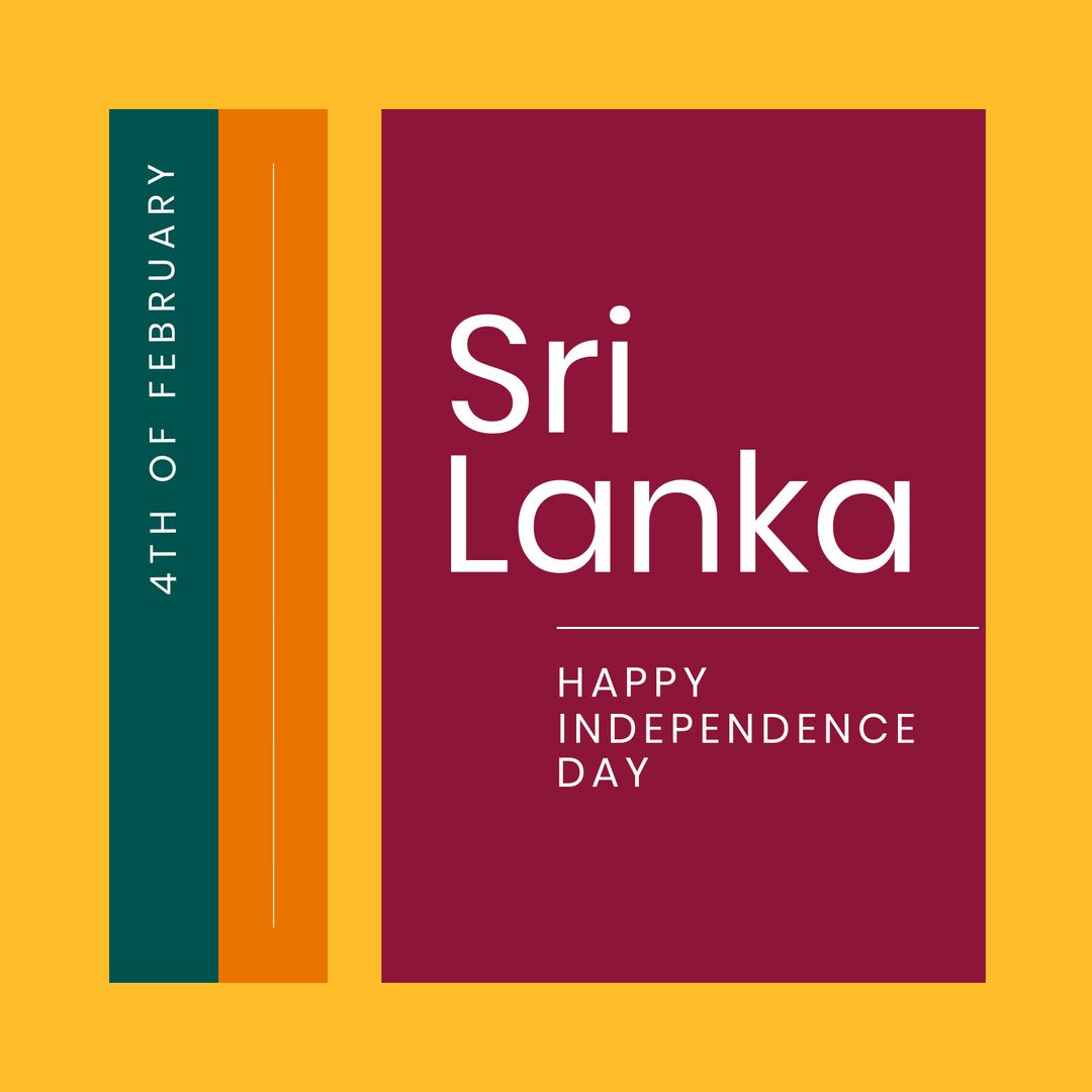Sri Lanka Independence Day Celebration Banner Design