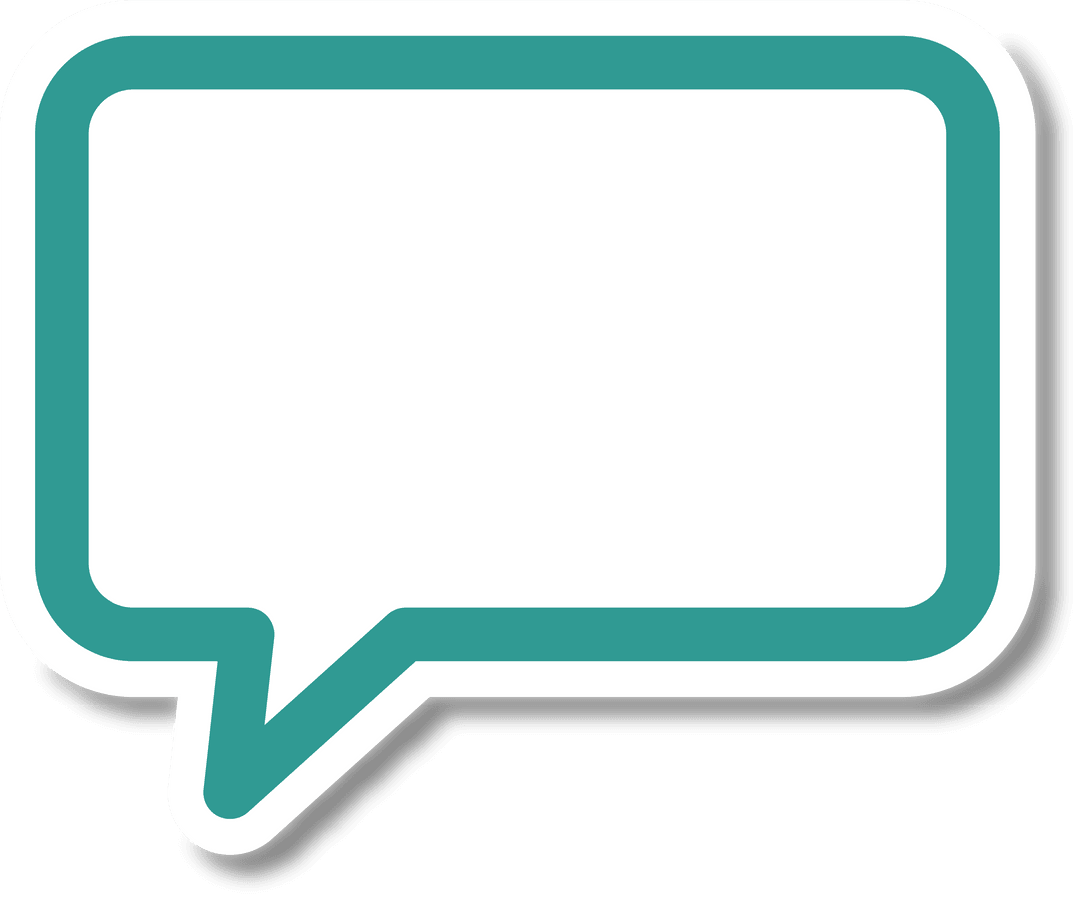 Digital Speech Bubble Icon Transparent Background Illustration