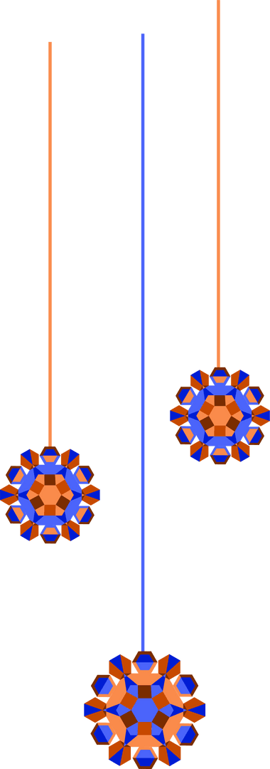 Geometric Starburst Ornaments Transparent Design