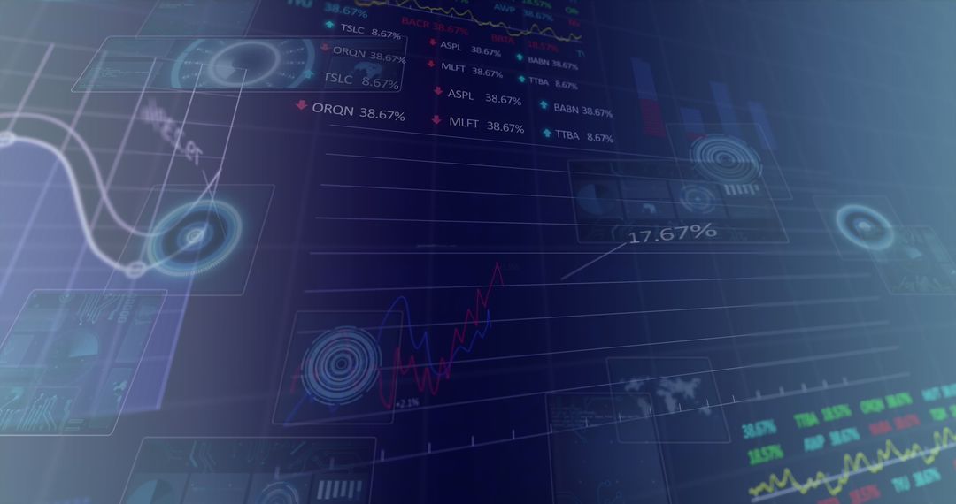 Futuristic Holographic Financial Technology