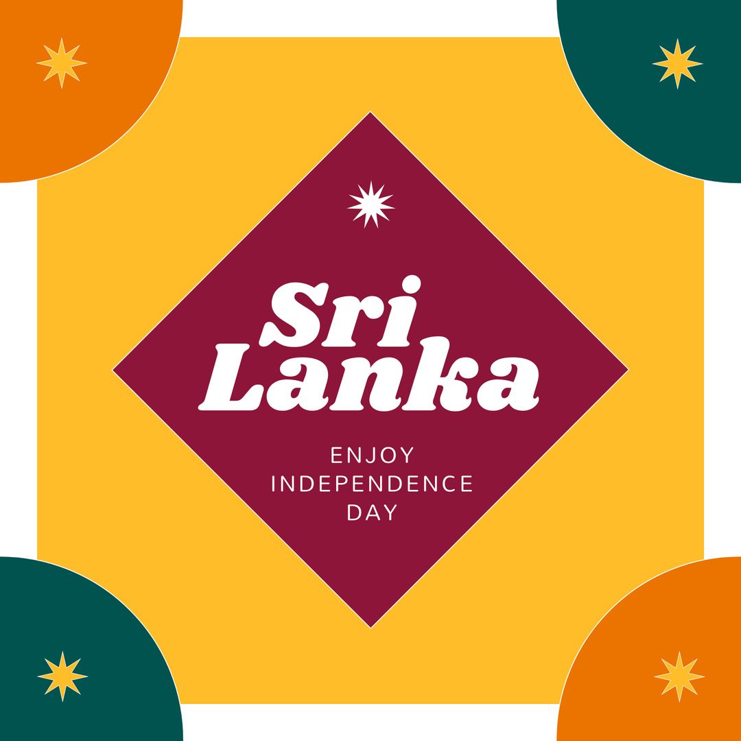 Sri Lanka Independence Day Celebration Poster with Vibrant Colors - Download Free Stock Templates Pikwizard.com