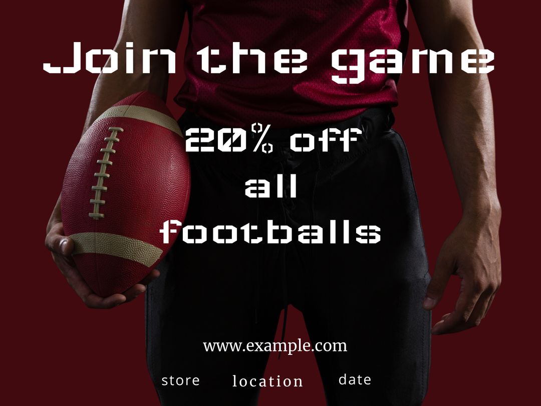 Dynamic Sports Sale Highlight Football Offer