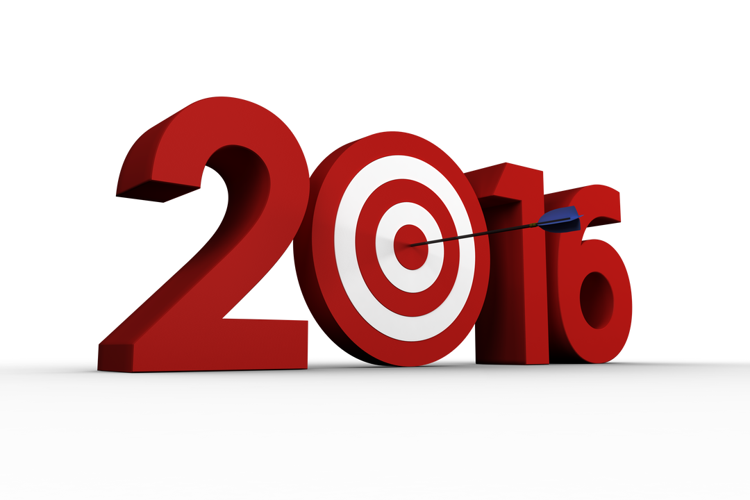 2016 Red Date in 3D with Bullseye Target Arrow on Transparent Background - Download Free Stock Images Pikwizard.com