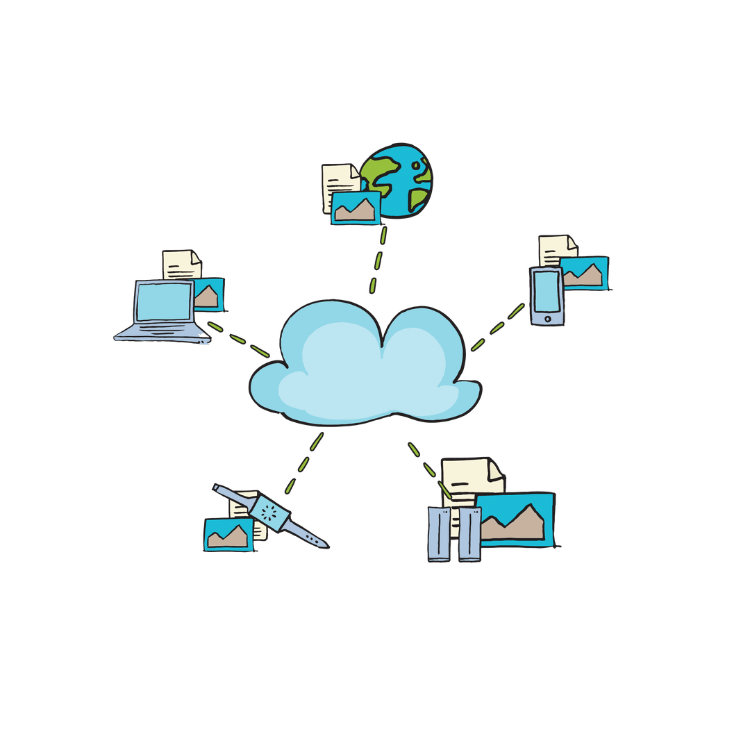 Transparent Cloud Network with Diverse Digital Icons