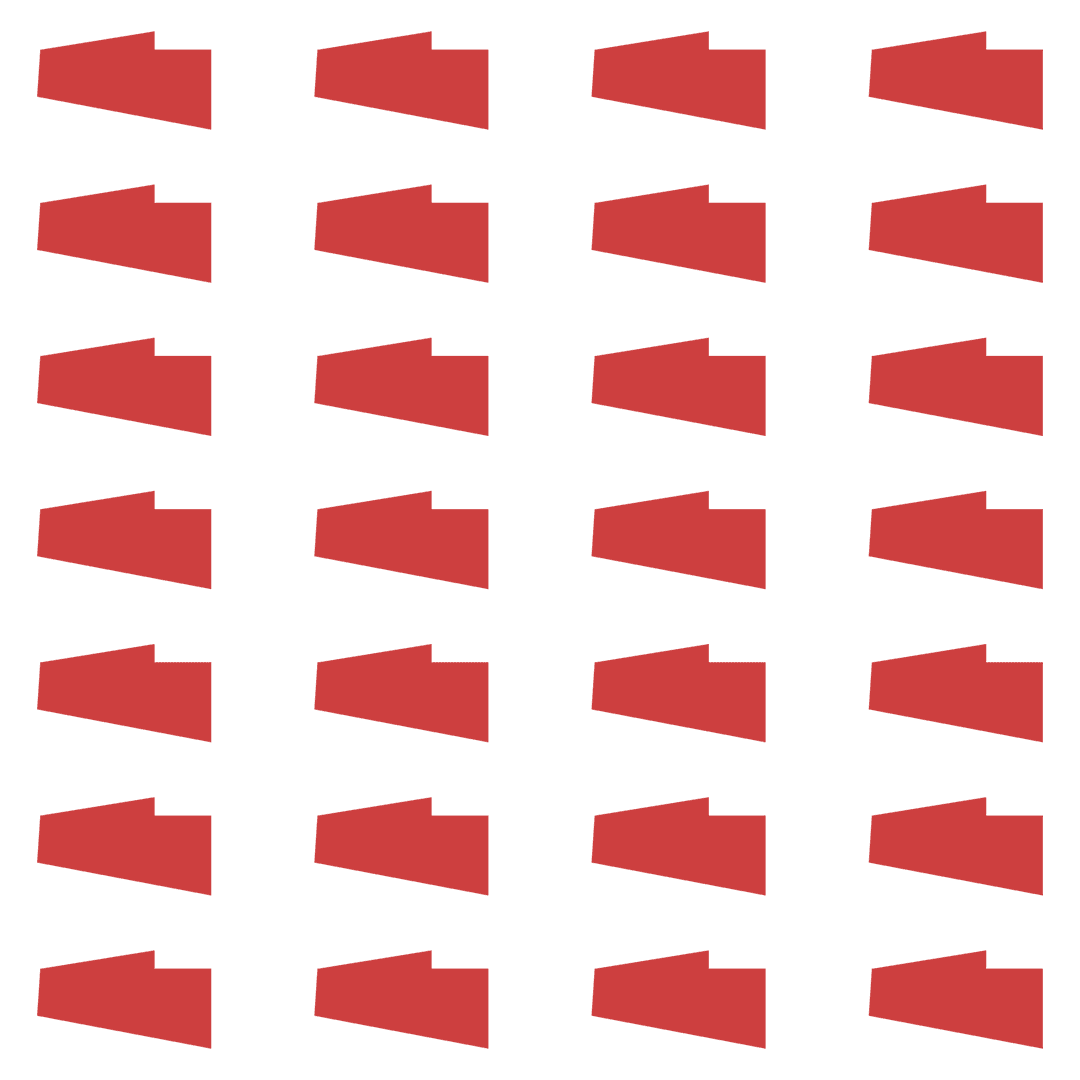 Red Pattern of Repeated Shapes on Transparent Background
