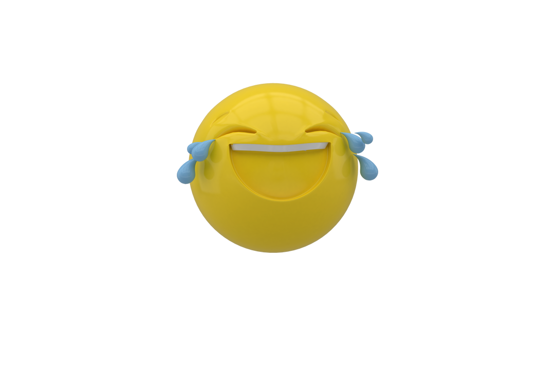 3D Transparent Laughing Emoji Icon with Teardrops - Download Free Stock Images Pikwizard.com