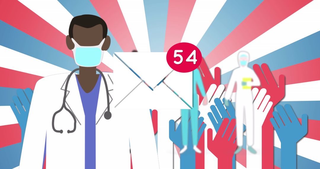 Digital Healthcare Messaging during Pandemic Concept