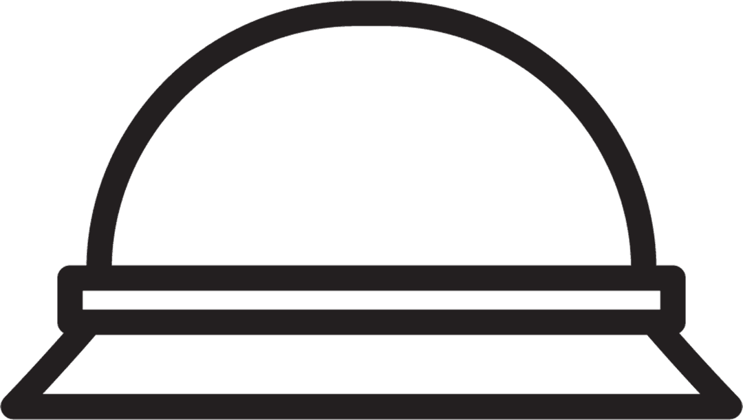 Stylish Black Hat Icon on Transparent Background for Fashion Design