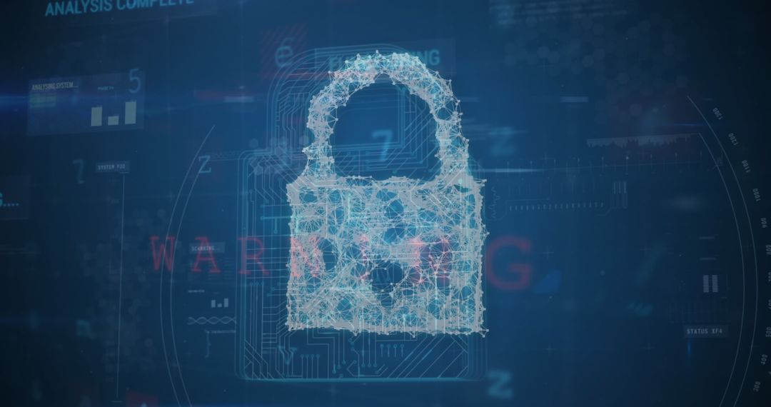 Innovative Digital Padlock Representing Internet Security