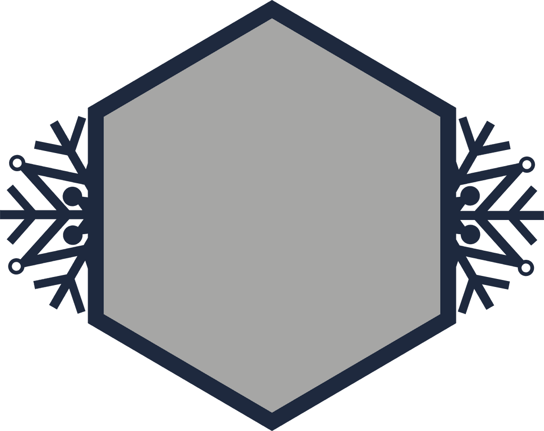 Hexagonal Snowflake Frame with Transparent Background - Download Free Stock Images Pikwizard.com