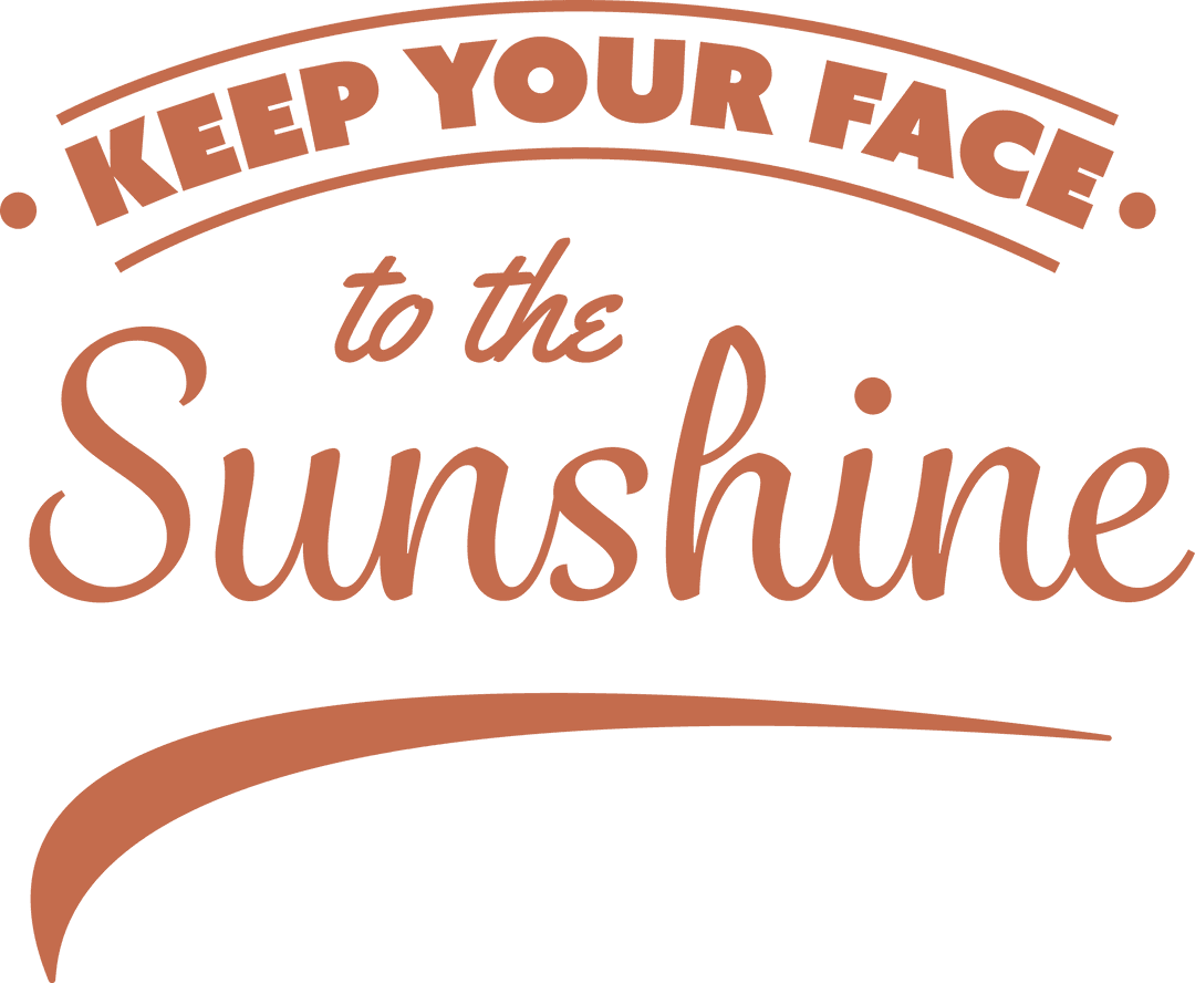 Motivational Quote in Brown on Transparent Background for Optimism