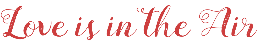 Valentine's Day Love Text with Transparent Background Illustration