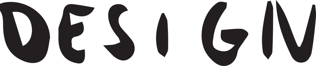 Bold Design Text with Transparent Background for Creative Use