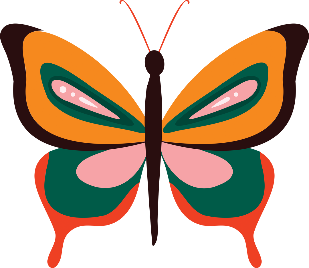 Colorful Butterfly on Transparent Background Isolated Digital Illustration - Download Free Stock Images Pikwizard.com