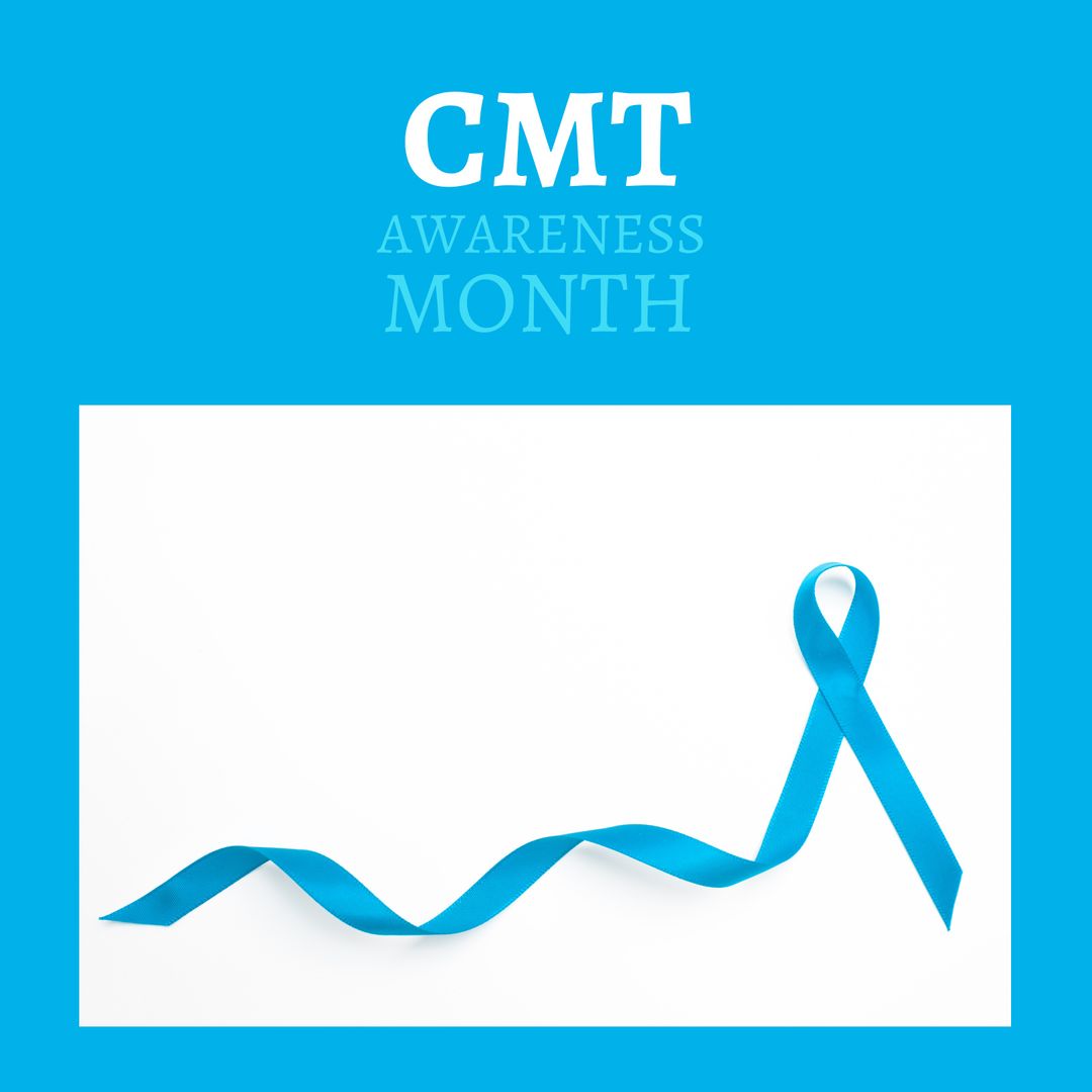 Blue Ribbon Symbolizing CMT Awareness Month