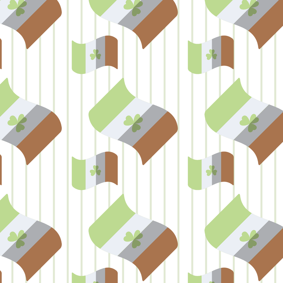 Transparent Irish Flags with Shamrocks Pattern Design - Download Free Stock Images Pikwizard.com