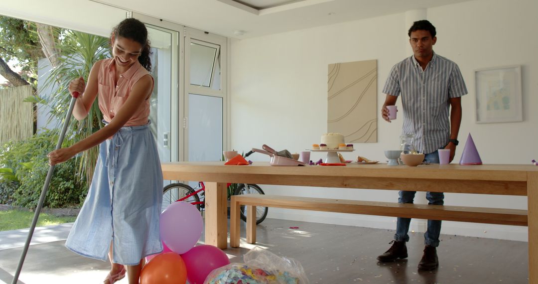 Joyful Cleanup After a Vibrant Home Party