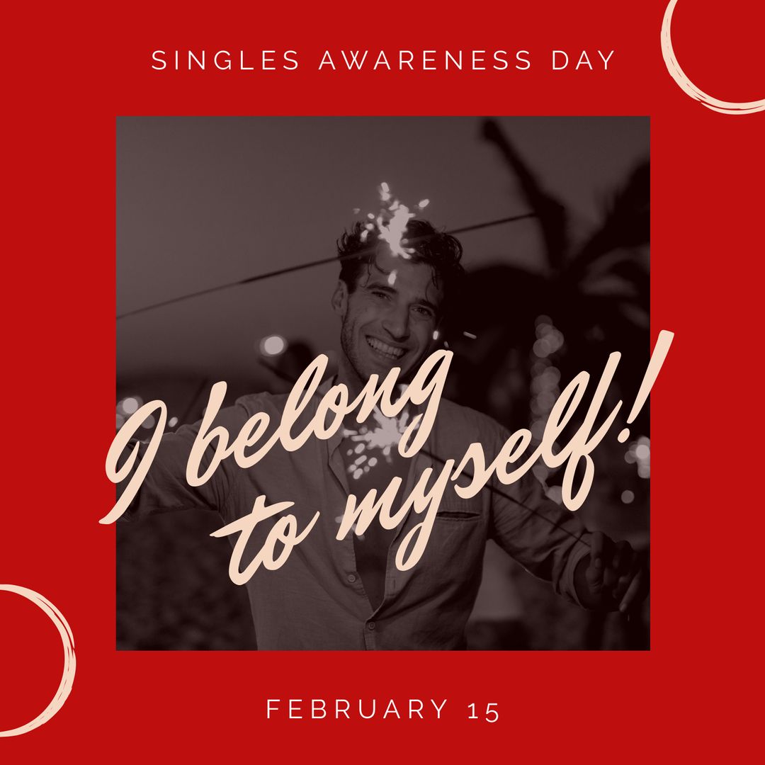 Singles Awareness Day Celebration with Joyful Sparkler