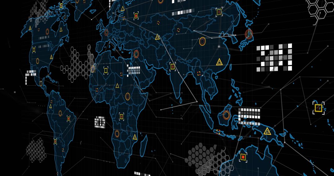 digital global networking data transform 3d world map - Free Images, Stock Photos and Pictures on Pikwizard.com