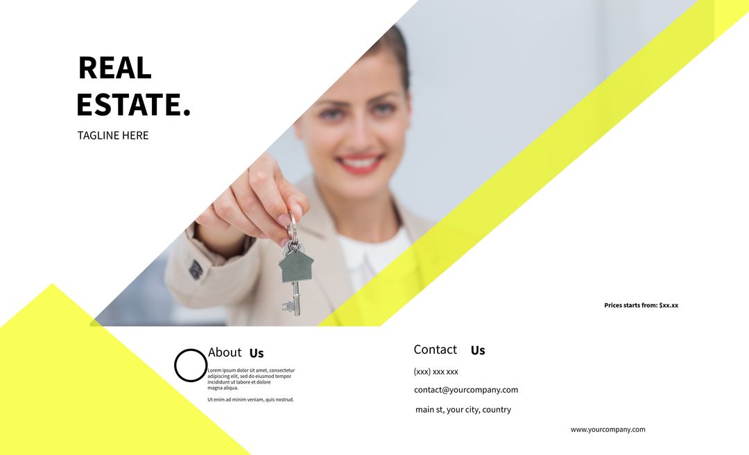 Smiling Woman Holding Keys Highlighting Real Estate Success