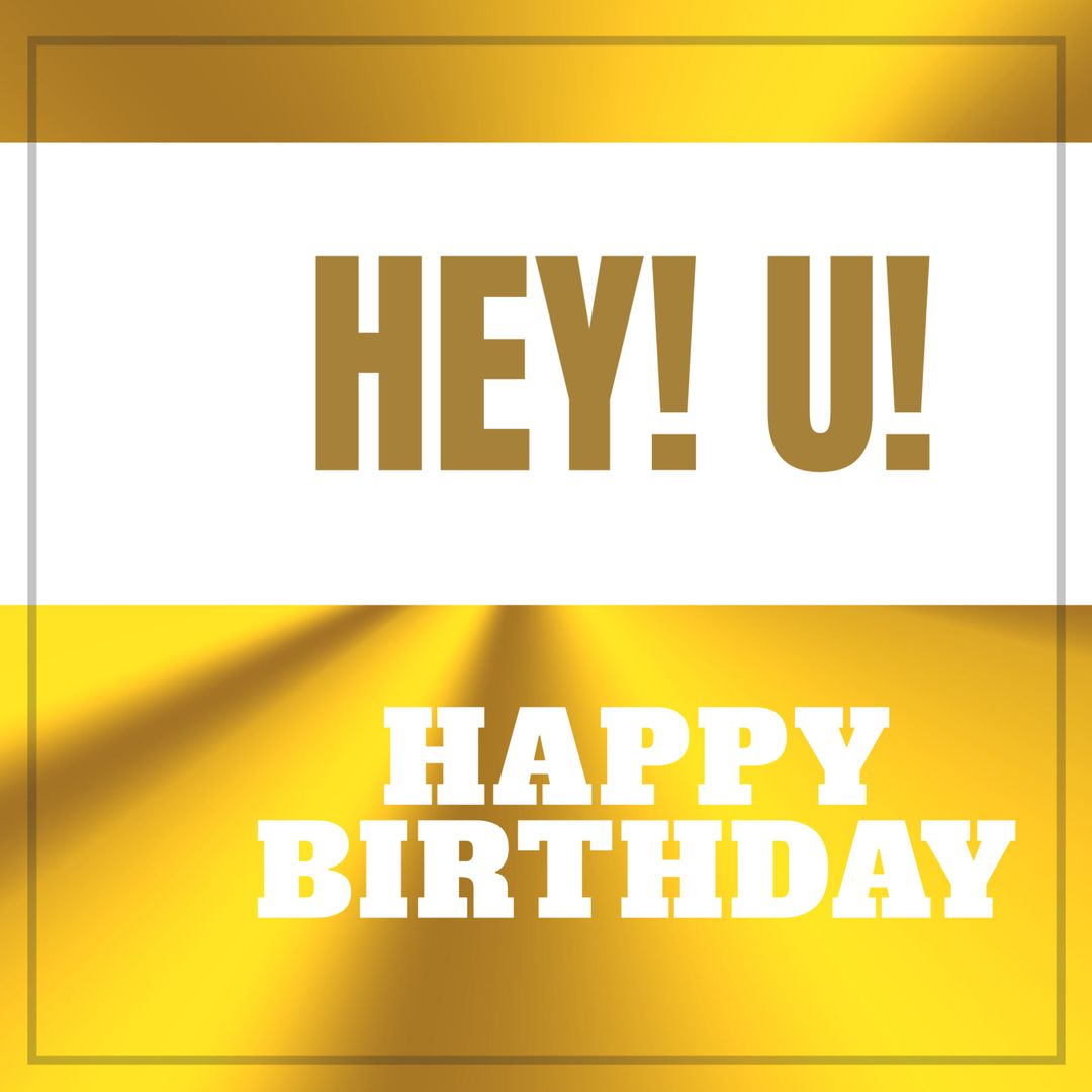Vibrant Birthday Greeting with Golden Glow