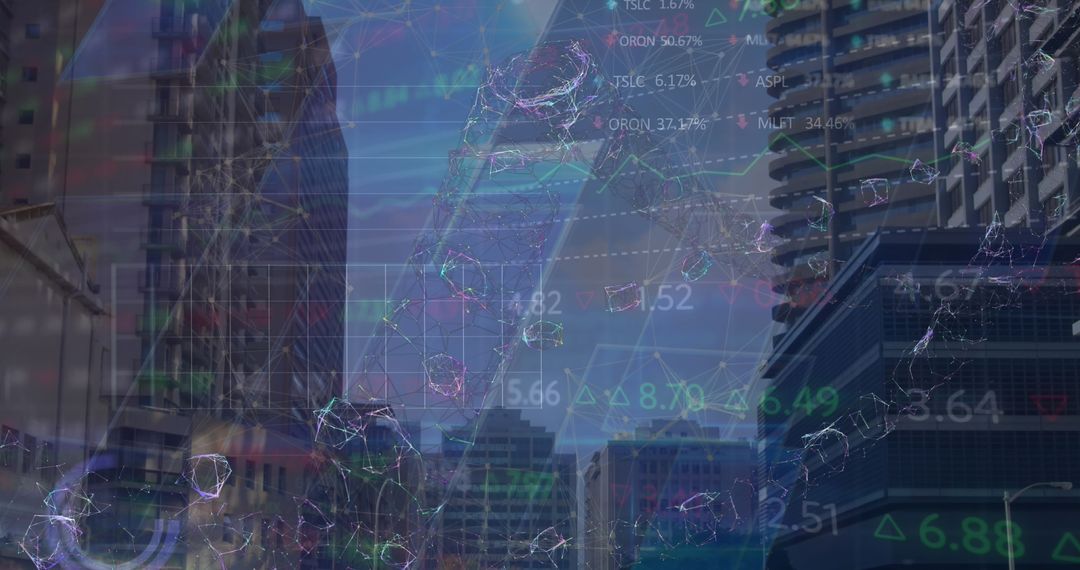 Financial Data Processing Amidst Cityscape-Pleasing Calculation Interface