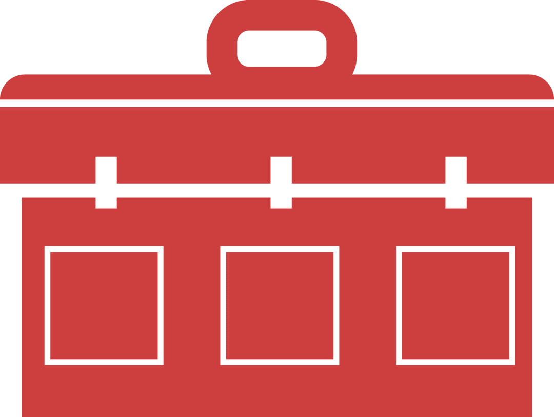 Red Notice Board Illustration with Transparent Background