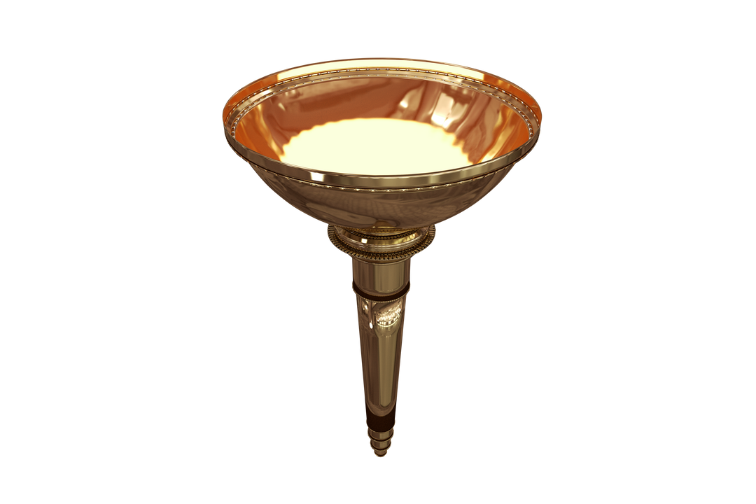 Transparent Golden Sport Torch Isolated High-Angle - Download Free Stock Images Pikwizard.com