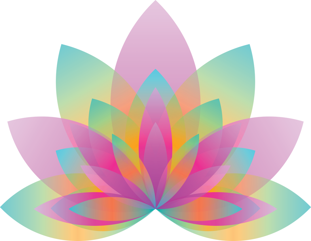 Transparent Rainbow Lotus Flower Vector Art Design - Download Free Stock Images Pikwizard.com