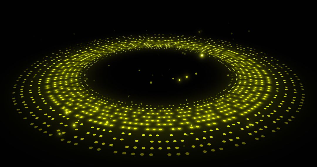 Futuristic Glowing Portal in Digital Void