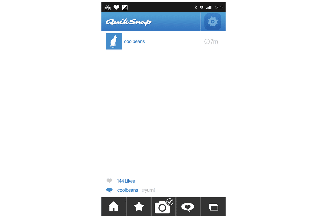 Transparent Digital Interface Illustration on Social Media App