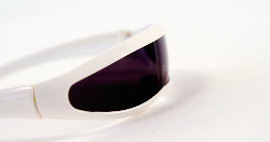 Close-Up of Stylish VR Glasses on White Background - Free Images, Stock Photos and Pictures on Pikwizard.com