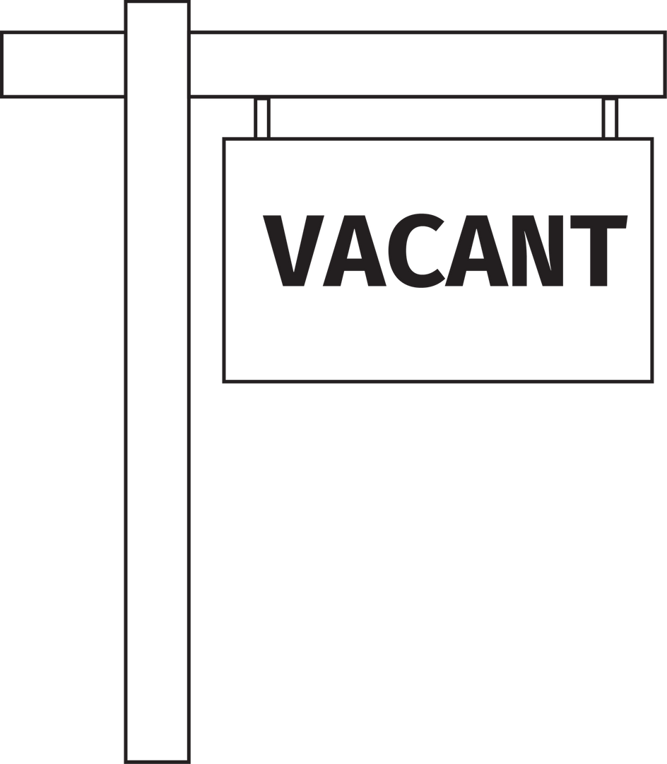 Vacant Sign with Transparent Background, Real Estate Concept - Download Free Stock Images Pikwizard.com