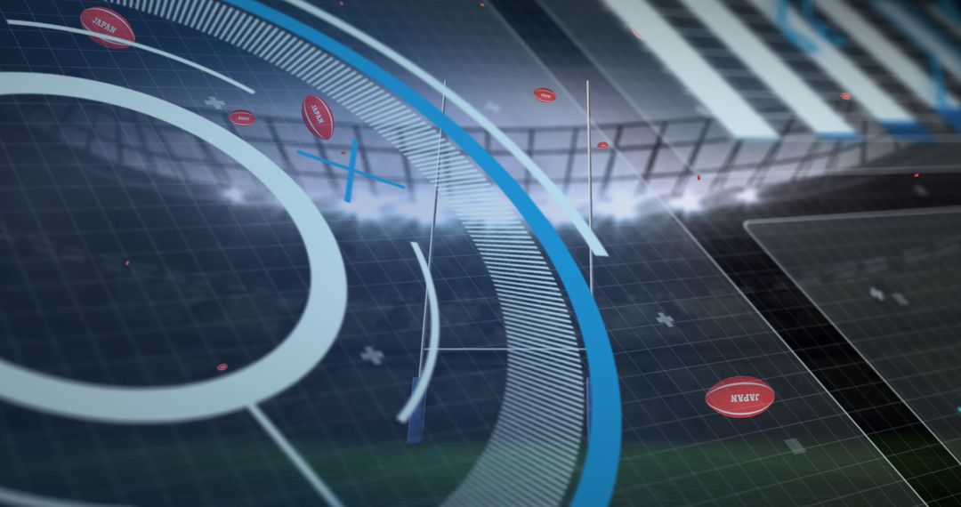 High-Tech Data Processing in Athletics Stadium