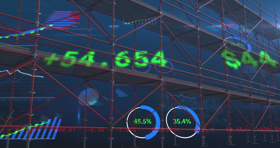 Global Financial Data and Infrastructure Development Concept