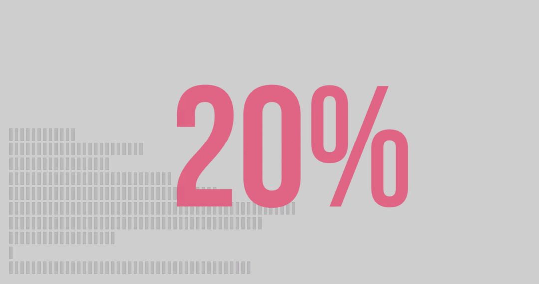 Infographic Highlighting 20 Percent in Data Chart