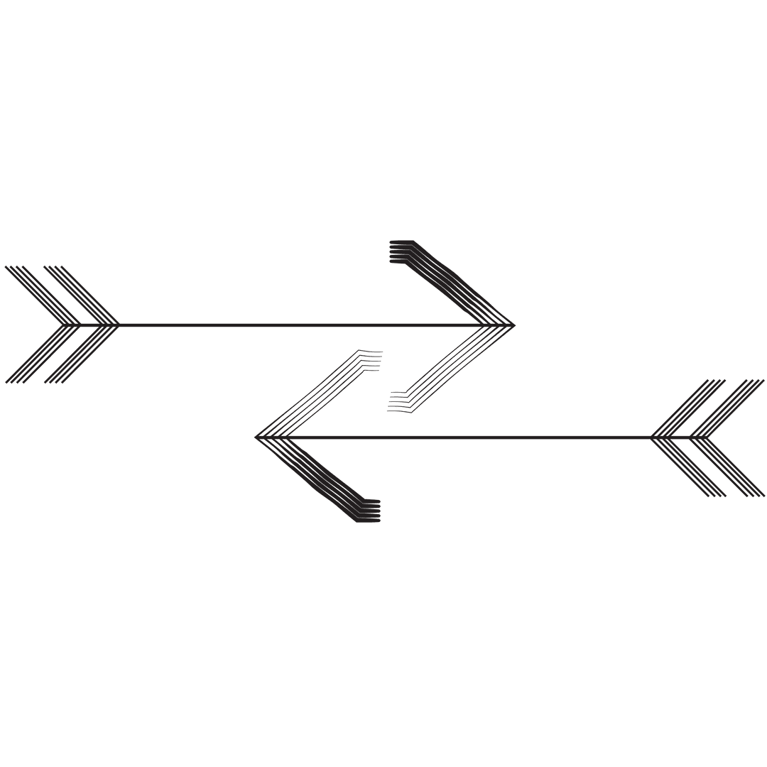 Black Arrows Illustration on Transparent Background Symbolizing Direction