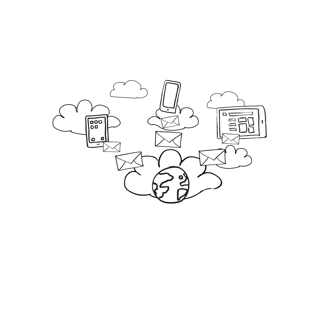 Transparent Communication Concept with Earth and Cloud Devices - Download Free Stock Images Pikwizard.com