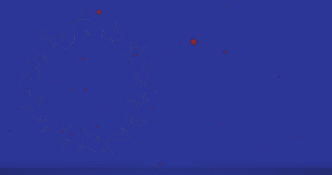 Festive Red Dots Over Deep Blue Background Illustration