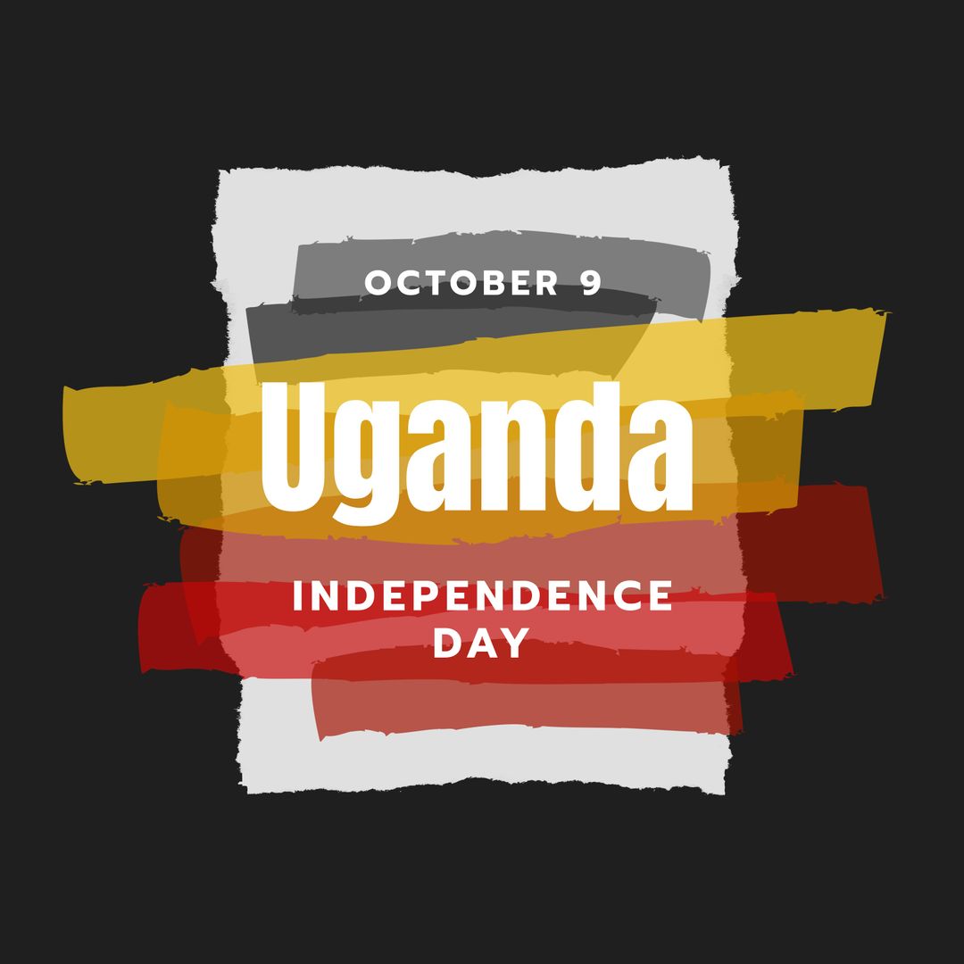 Uganda Independence Day Celebration with Vibrant Doodles