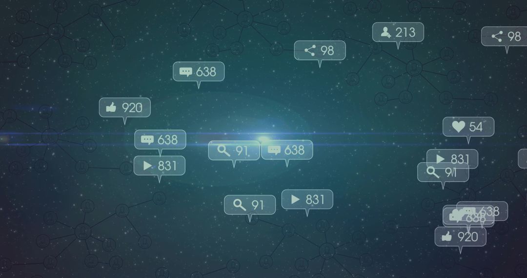 Futuristic Digital Engagement Analytics Interface Concept