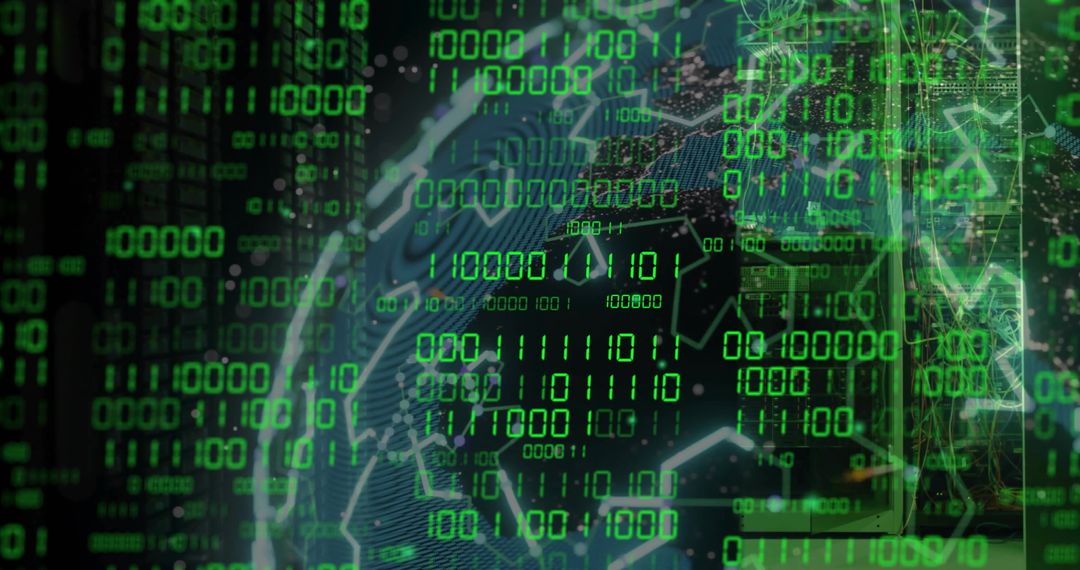 Green Binary Code against Global Network Background
