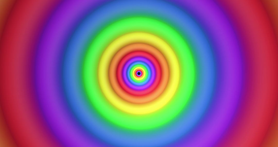Vibrant Rainbow Circular Pattern in Motion
