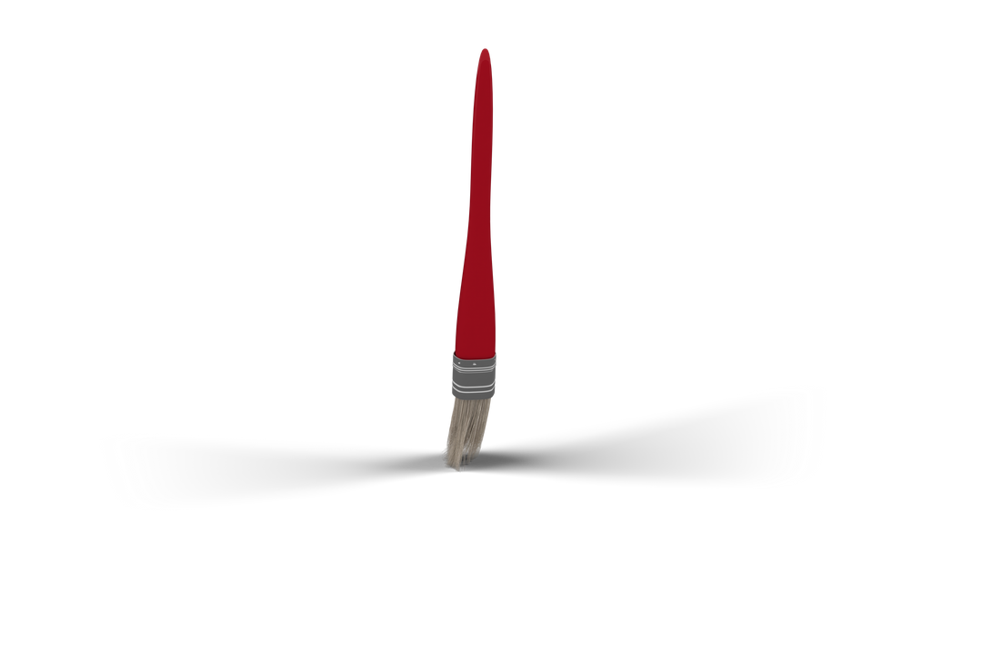 Transparent Red Paintbrush Graphic for Art and DIY Projects - Download Free Stock Images Pikwizard.com