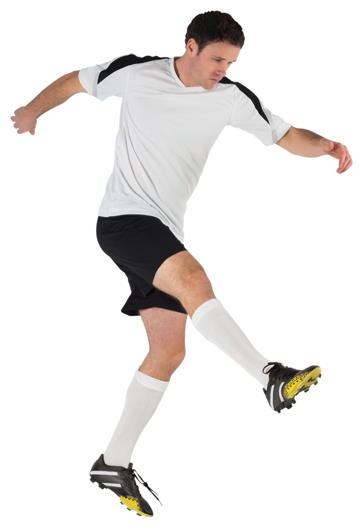 Transparent Background Football Player Performing Kick - Download Free Stock Images Pikwizard.com