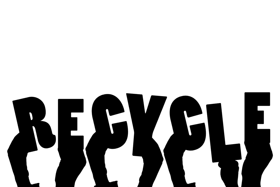 Hands Holding Recycle Symbol Transparent Background Illustration