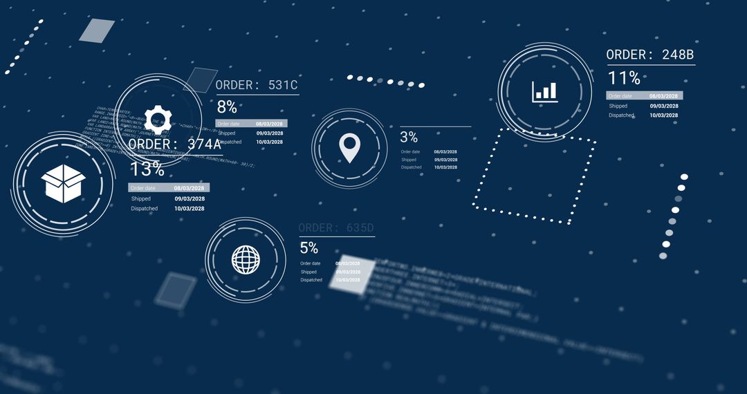 Data Processing and Artificial Intelligence Digital Concept
