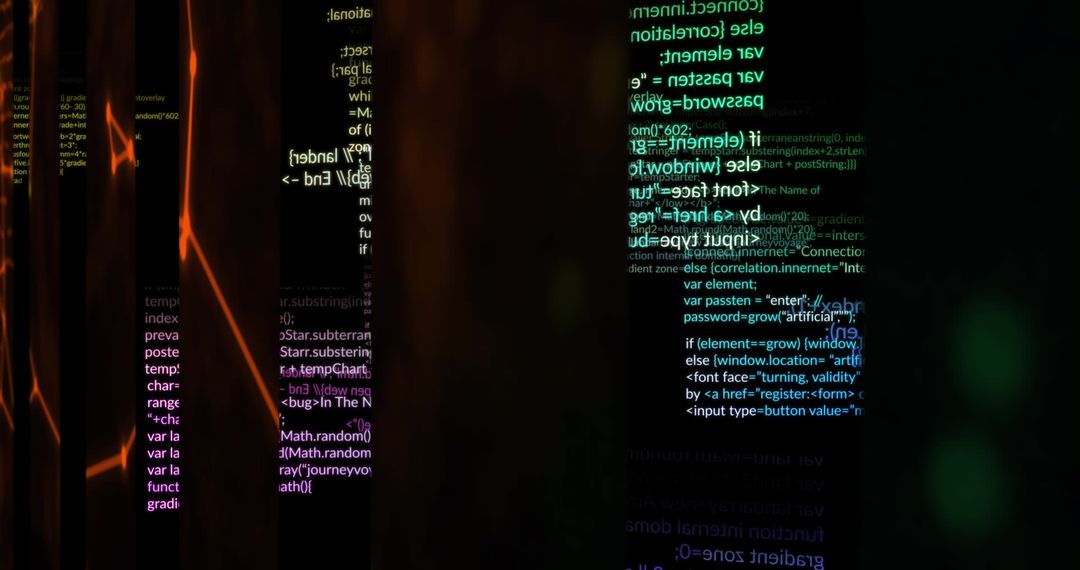 Digital Code Reflections on Fluid Abstract Surface