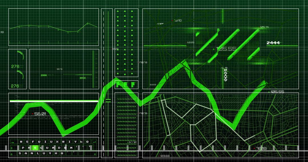 Green Digital Financial Data Interfaces and Analytics Visual