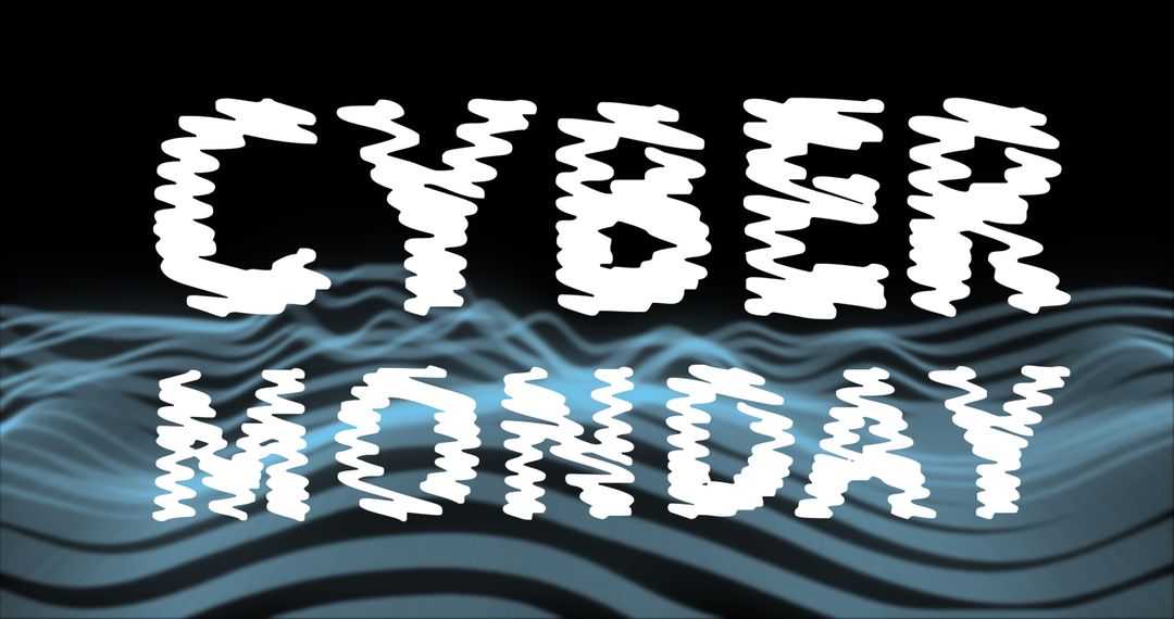 Intriguing Cyber Monday Wave-Themed Advertising Concept